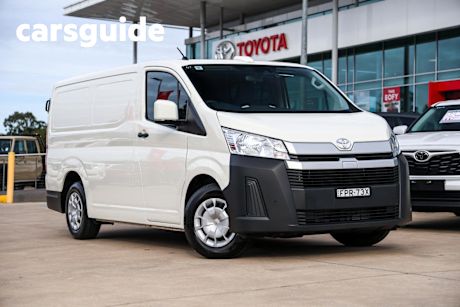 White 2024 Toyota Hiace Van LWB (4 Door Option)