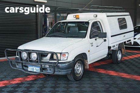 White 2005 Toyota Hilux Cab Chassis Workmate