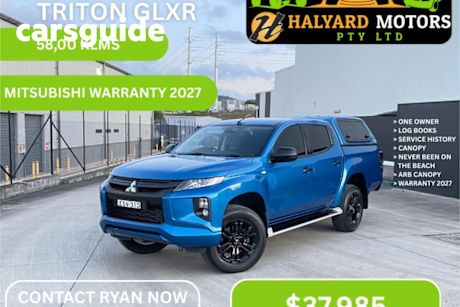 Blue 2021 Mitsubishi Triton Double Cab Pick Up GLX-R (4X4)