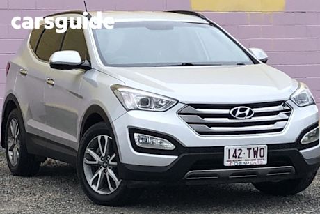 Silver 2014 Hyundai Santa FE Wagon Elite Crdi (4X4)