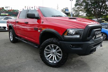 Red 2020 Ram 1500 Crew Cab Utility Warlock (white/RED/PAT Blue)