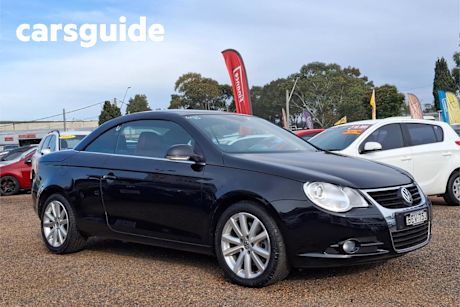 Black 2007 Volkswagen EOS Convertible 2.0T FSI