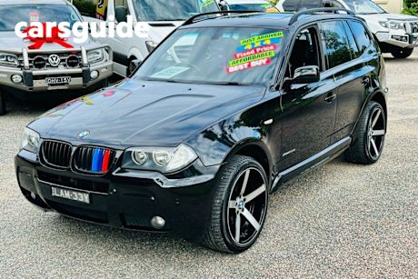 Black 2008 BMW X3 Wagon Xdrive 20D Lifestyle