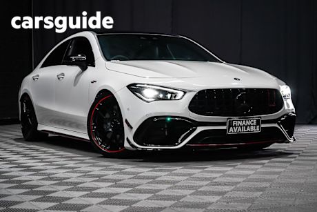White 2020 Mercedes-Benz CLA45 Coupe S 4Matic+
