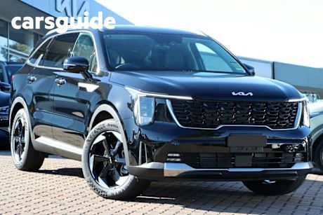 Black 2024 Kia Sorento Wagon Sport+ 7 Seat