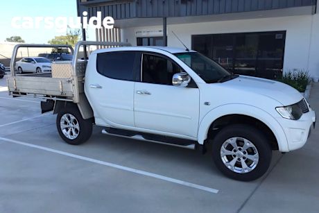 White 2014 Mitsubishi Triton Double Cab Utility GLX-R (4X4)