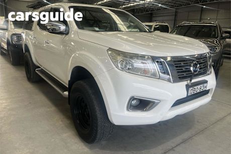 White 2015 Nissan Navara Dual Cab Utility ST (4X4)
