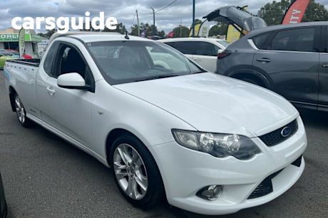 White 2010 Ford Falcon Utility XR6 (lpg)