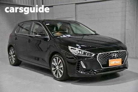 Black 2019 Hyundai I30 Hatchback Premium