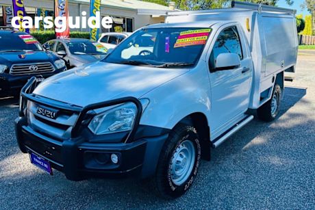 White 2019 Isuzu D-MAX Cab Chassis SX (4X4)
