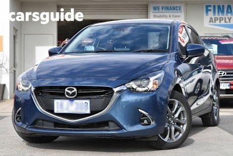 Blue 2017 Mazda 2 Sedan GT