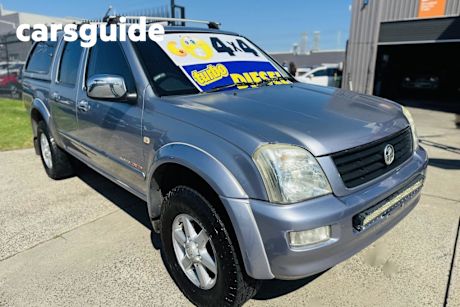 Blue 2004 Holden Rodeo Crew Cab Pickup LT (4X4)
