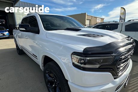 White 2021 Ram 1500 Crew Cab Utility Limited Rambox (hybrid)