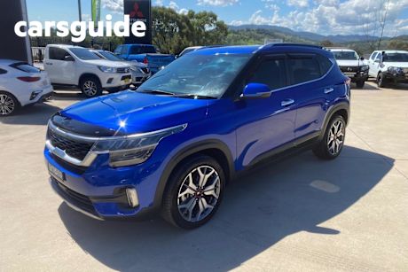 Blue 2020 Kia Seltos Wagon GT Line (awd)
