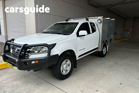 White 2019 Holden Colorado Ute Tray RG LS Cab Chassis Space Cab 4dr Spts Auto 6sp 4x4 2.8DT MY16