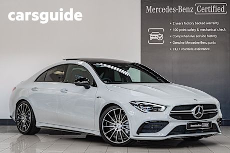 White 2023 Mercedes-Benz CLA35 Coupe 4Matic