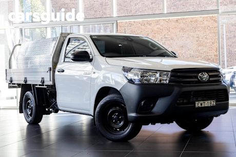 White 2022 Toyota Hilux Cab Chassis Workmate (4X2)