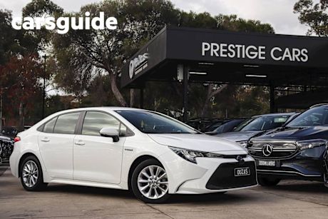 White 2022 Toyota Corolla Sedan Ascent Sport Hybrid
