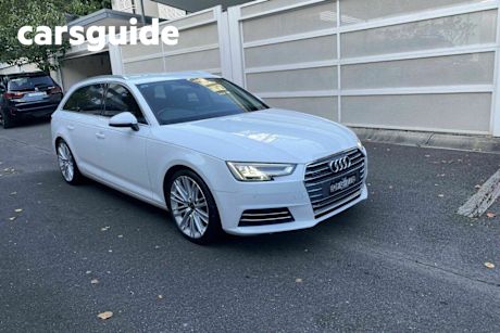 White 2016 Audi A4 Wagon Avant 2.0 Tfsi Quattro Sport