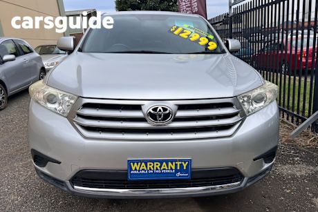 Silver 2012 Toyota Kluger Wagon Kx-R (Fwd) 5 Seat