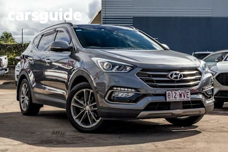 Silver 2015 Hyundai Santa FE Wagon Highlander Crdi (4X4)