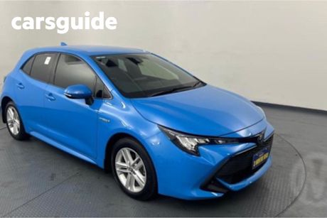 Blue 2021 Toyota Corolla Hatchback Ascent Sport Hybrid