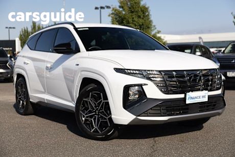 White 2023 Hyundai Tucson Wagon N Line (fwd)