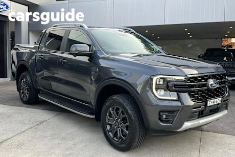 Grey 2024 Ford Ranger Double Cab Pick Up Wildtrak 3.0 (4X4)