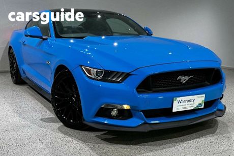 Blue 2017 Ford Mustang Coupe Fastback GT 5.0 V8
