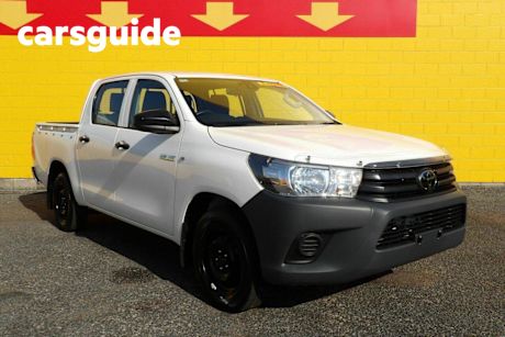 White 2021 Toyota Hilux Double Cab Pick Up Workmate