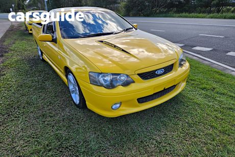 Yellow 2005 Ford Falcon Utility XR8