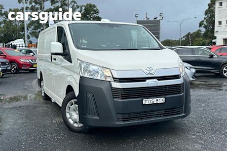 White 2022 Toyota Hiace Van LWB