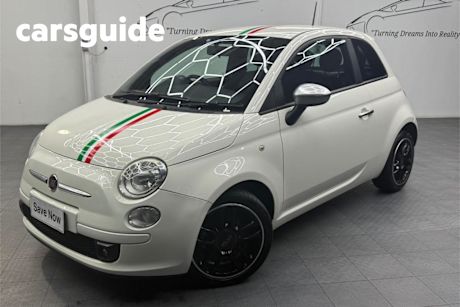 White 2013 Fiat 500 Hatchback Twin AIR Plus