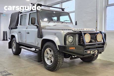 Silver 2013 Land Rover Defender Crew Cab Pickup 110 (4X4)
