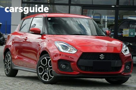 Red 2024 Suzuki Swift Hatchback Sport Turbo