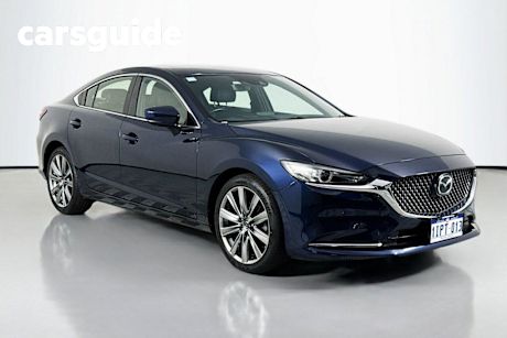 Blue 2020 Mazda 6 Sedan Atenza