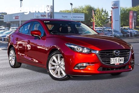 Red 2018 Mazda 3 Sedan SP25