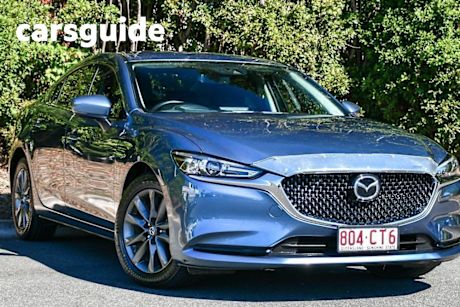 Blue 2021 Mazda 6 Sedan Sport
