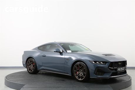Blue 2025 Ford Mustang Fastback GT 5.0 V8