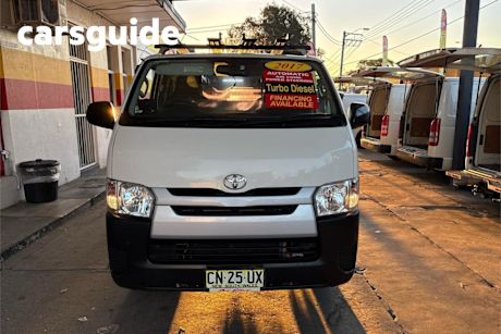 White 2017 Toyota Hiace Van LWB