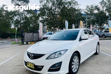White 2012 Mazda Mazda6 Sedan