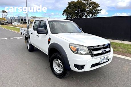 White 2010 Ford Ranger Dual Cab Chassis XL (4X2)