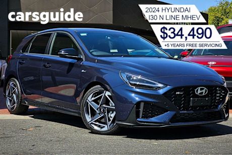 Blue 2024 Hyundai I30 Hatchback N Line Mhev