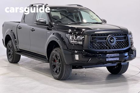 Black 2025 GWM Cannon Alpha Dual Cab Utility Ultra Phev (4X4)
