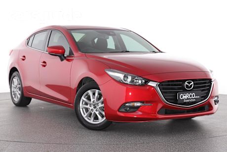 Red 2016 Mazda 3 Sedan Maxx