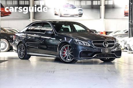Grey 2013 Mercedes-Benz E63 Sedan AMG S