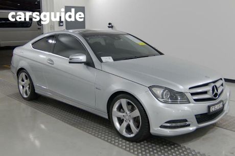 Silver 2012 Mercedes-Benz C250 Coupe BE