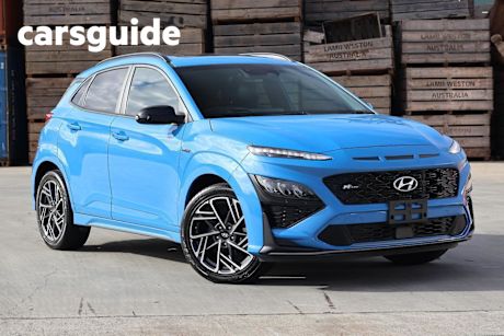 Blue 2020 Hyundai Kona Wagon N Line Premium SRF (awd)