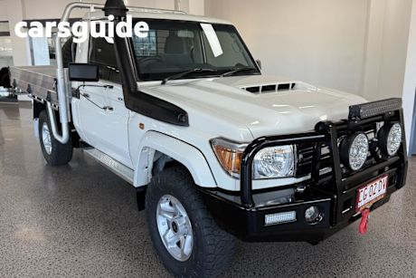 White 2021 Toyota Landcruiser 70 Series Cab Chassis GXL