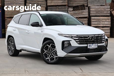 White 2022 Hyundai Tucson Wagon N Line (fwd)